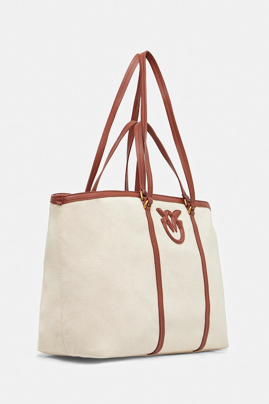 Pamučna torba Pinko 104715.A2G2 bež SS25