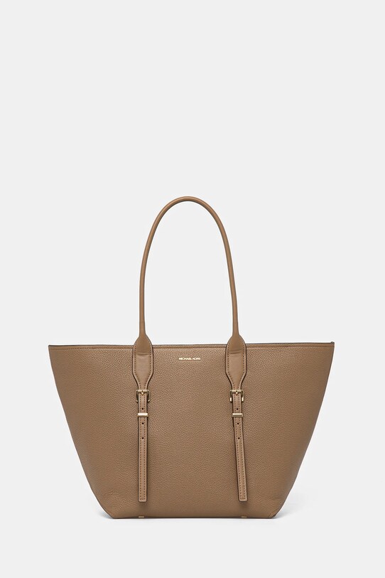 Шкіряна сумочка MICHAEL Michael Kors лицьова шкіра бежевий 30R5G9OT7L