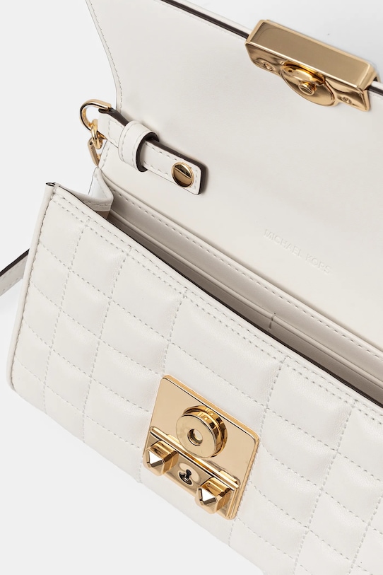 Kožená listová kabelka MICHAEL Michael Kors 32S4G2RC9L biela