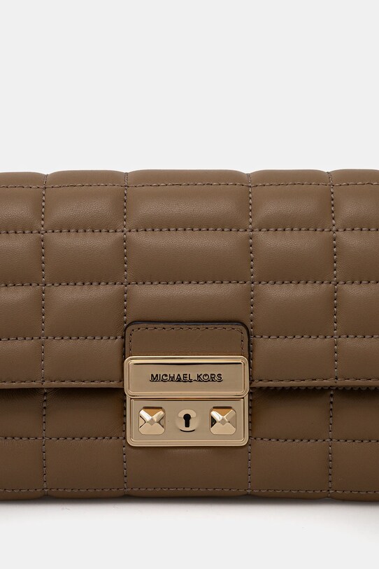 Doplnky Kožená listová kabelka MICHAEL Michael Kors 32S4G2RC9L béžová