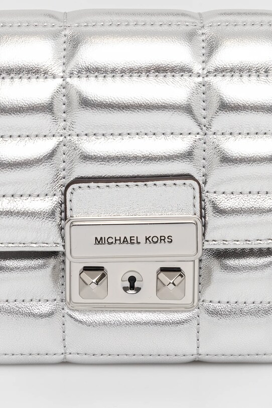 MICHAEL Michael Kors poseta de piele argintiu 32S4S2RC9K