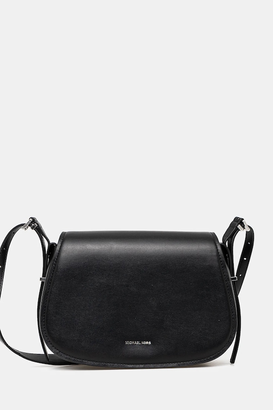 Kožená kabelka MICHAEL Michael Kors přírodní kůže černá 30R5SL0M2L