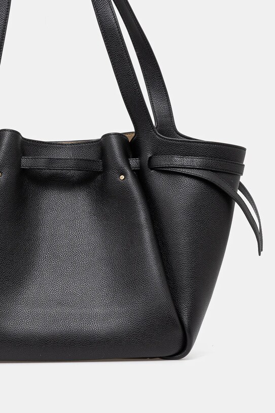 Dodaci Kožna torba Tory Burch Romy Pebbled Tote 163388.001 crna