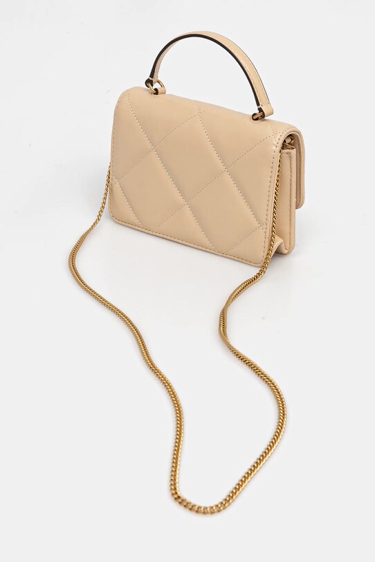 Accesorii Tory Burch poseta Kira Diamond Quilt Mini 158326.700 bej