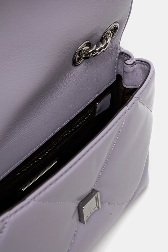 Кожаная сумочка Tory Burch Kira Diamond Quilt 154706.500 фиолетовой