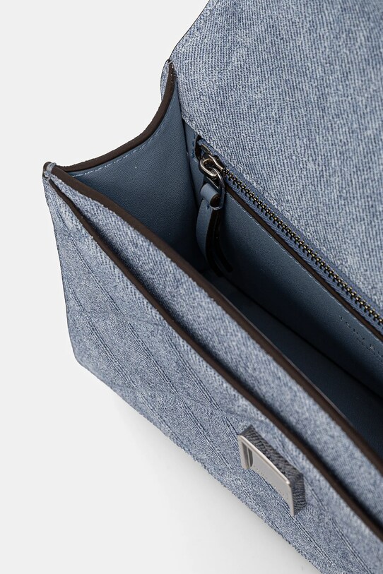 Kabelka Tory Burch Fleming Denim Small 167750.426 modrá