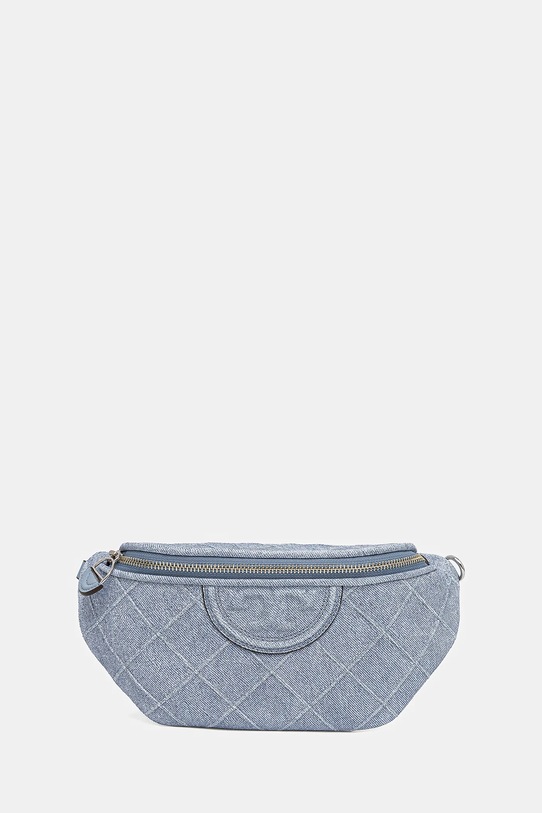 Сумка на пояс Tory Burch Fleming Denim аппликация голубой 167952.426