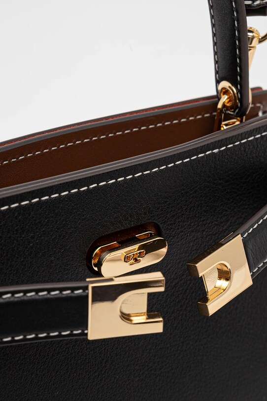 Δερμάτινη τσάντα Tory Burch Lee Radziwill Petite μαύρο 168954.001