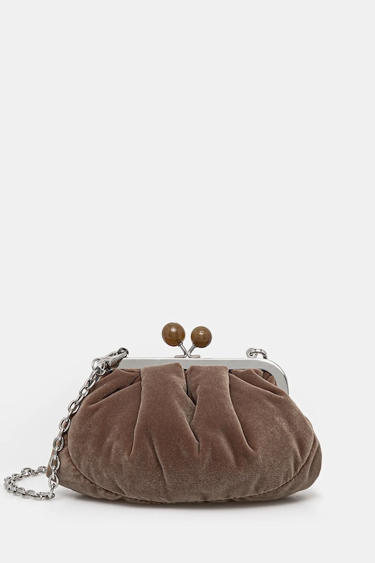 Kabelka Weekend Max Mara jednofarebný hnedá 2515511084600