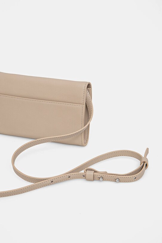 Кожаная сумочка Weekend Max Mara бежевый 2515711024600