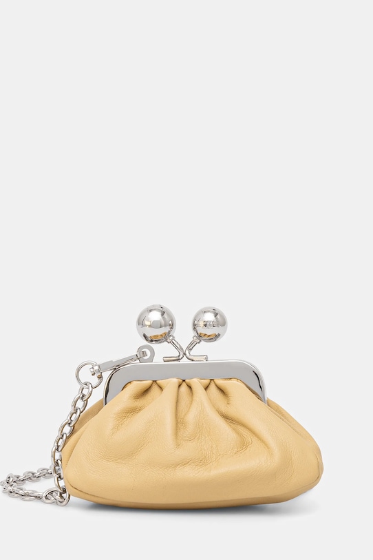 Kožna pismo torbica Weekend Max Mara bez uzorka bež 2515721014600