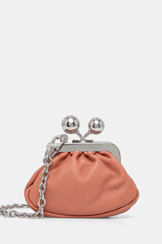 Weekend Max Mara kopertówka skórzana skóra licowa różowy 2515721014600