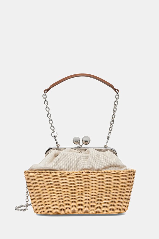 Weekend Max Mara torebka nie mieści A4 beżowy 2515511135600