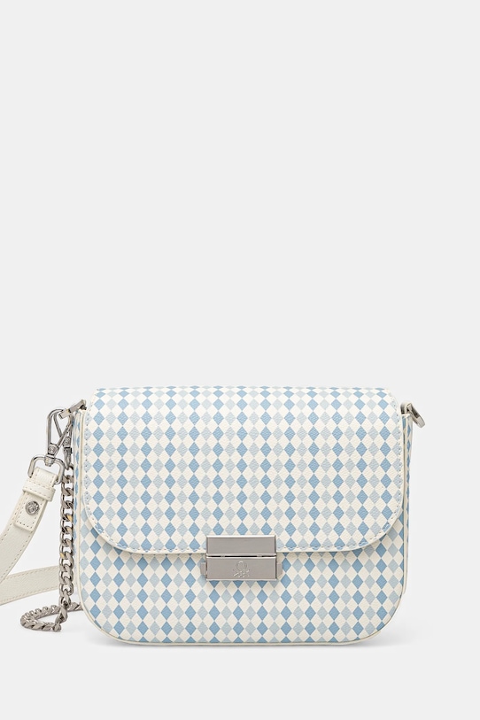 Kabelka United Colors of Benetton imitácia kože modrá 67TDDY07H