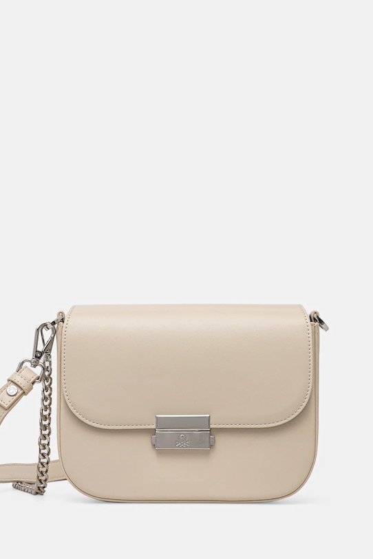 United Colors of Benetton torebka nie mieści A4 beżowy 6QTUDY06Y