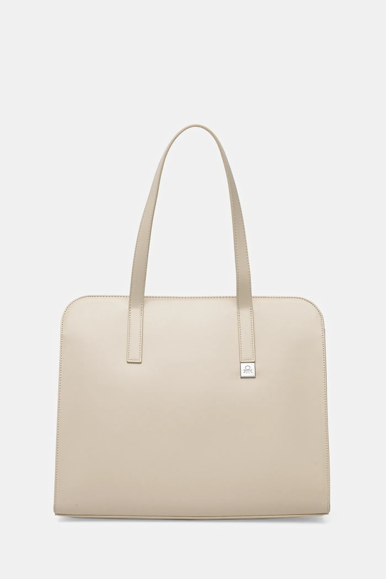 United Colors of Benetton torebka mieści A4 beżowy 6QTUDY074
