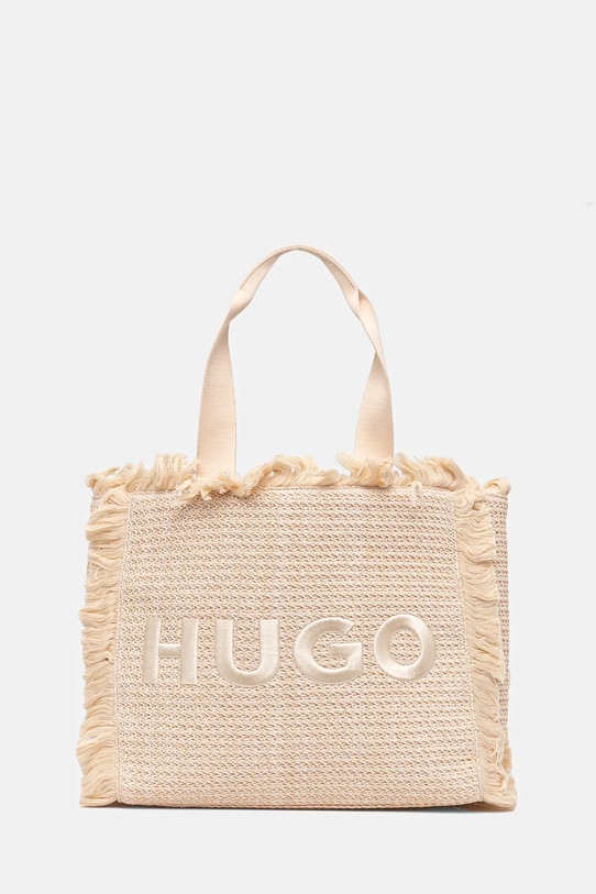 Kabelka HUGO hladký béžová 50541521