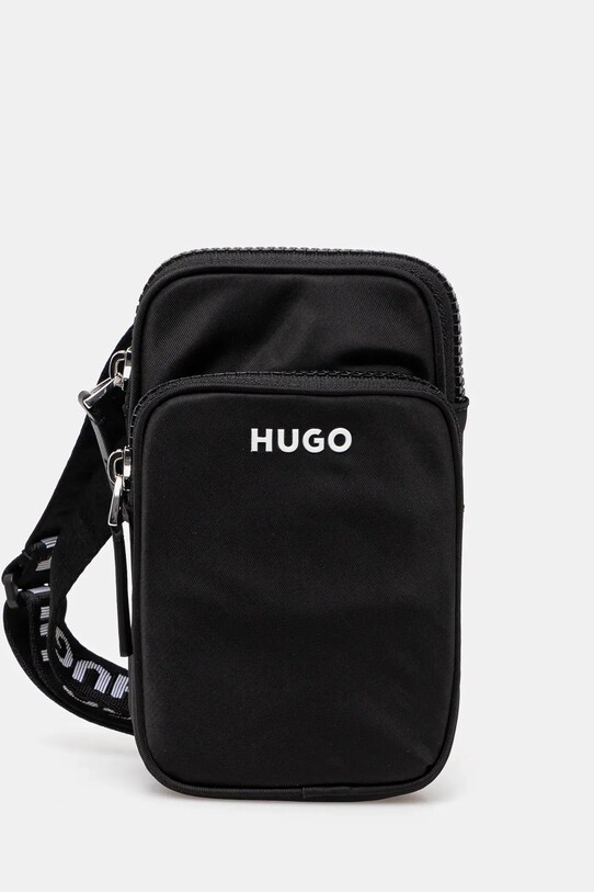 Сумочка HUGO гладкий чорний 50541665
