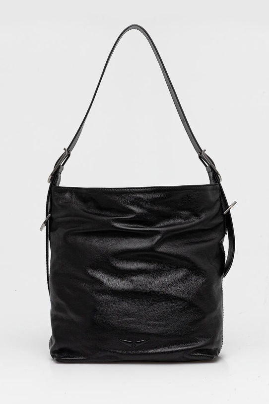 Usnjena torbica ZADIG&VOLTAIRE Ustreza A4 črna LWBA03856.11