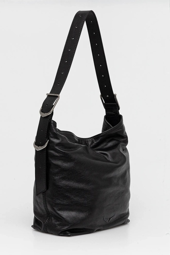 Usnjena torbica ZADIG&VOLTAIRE LWBA03856.11 črna SS25