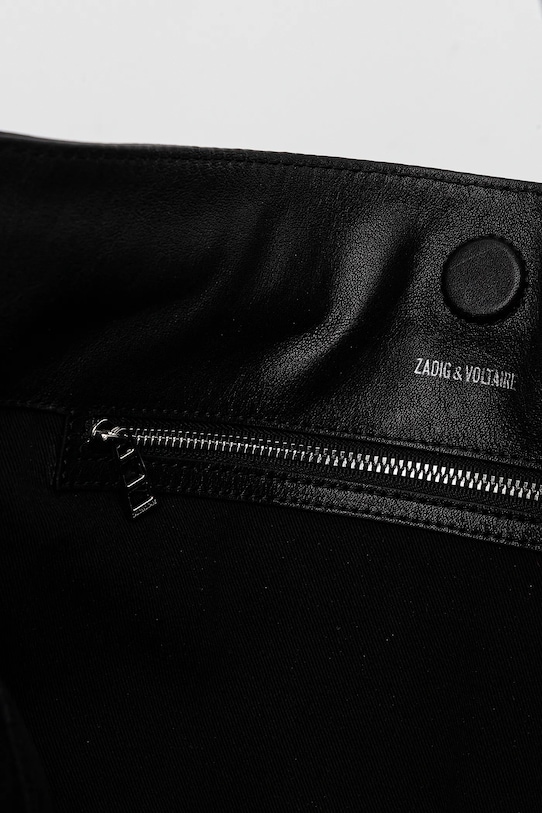 Usnjena torbica ZADIG&VOLTAIRE LWBA03856.11 črna