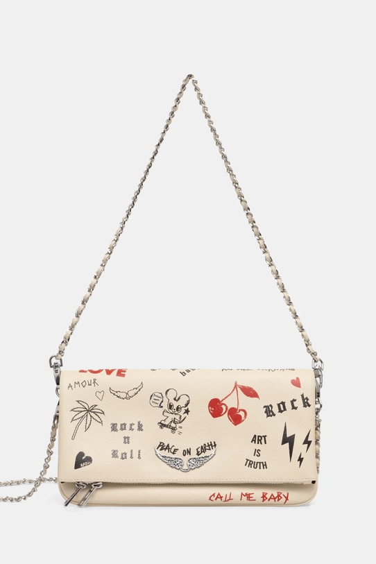 Сумочка ZADIG&VOLTAIRE лицьова шкіра бежевий LWBA03902.100