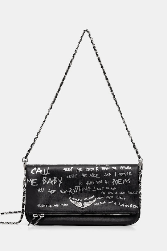 ZADIG&VOLTAIRE torebka skóra licowa czarny LWBA03903.11