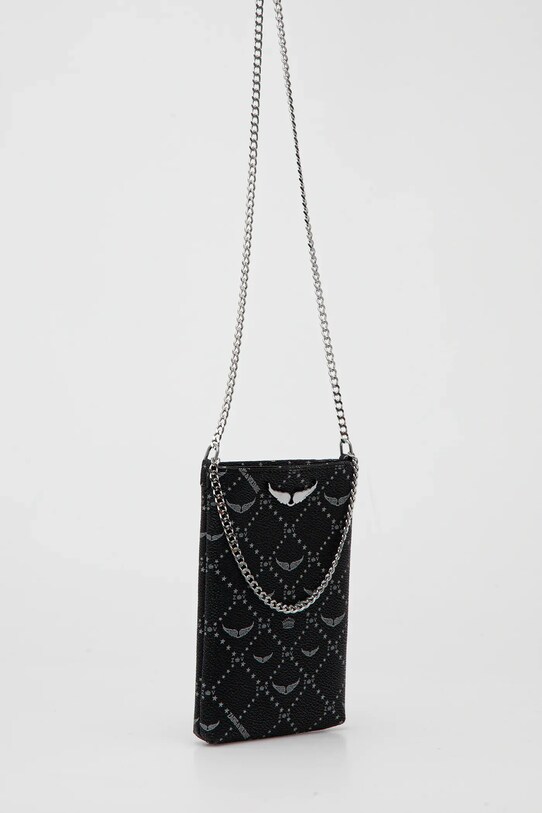 Etui za telefon z denarnico ZADIG&VOLTAIRE LWSG03647.11 črna SS25