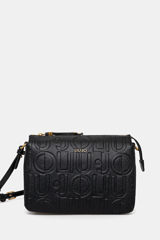 Τσάντα Liu Jo απομίμηση λείου δέρματος μαύρο AA5072.E0538