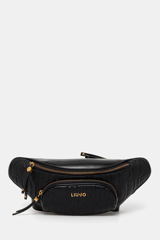 Torba oko struka Liu Jo imitacija zrnate kože crna AA5162.E0538