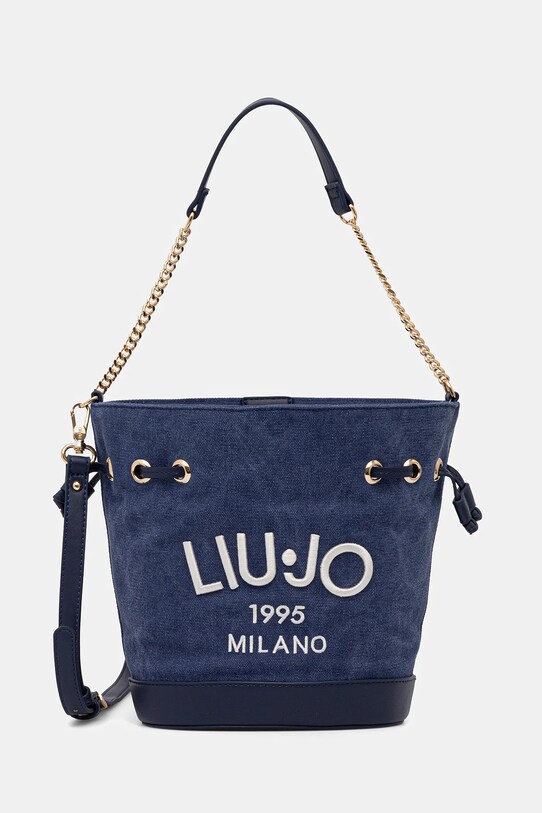 Τσάντα Liu Jo υφασμάτινο σκούρο μπλε AA5003.T6948