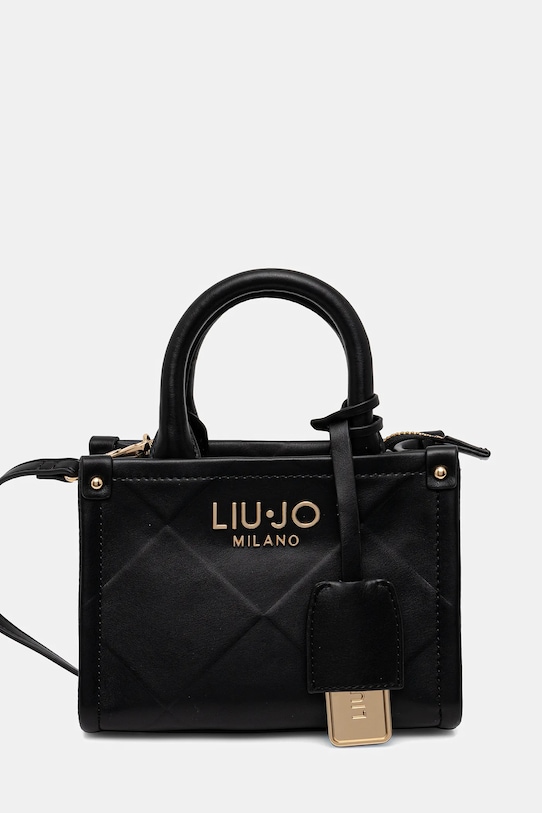 Τσάντα Liu Jo απομίμηση λείου δέρματος μαύρο AA5102.E0778