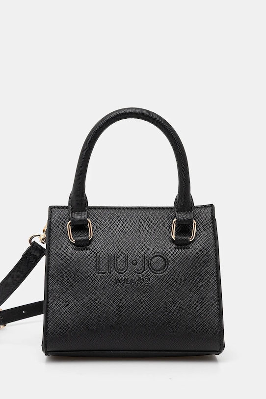Τσάντα Liu Jo απομίμηση λείου δέρματος μαύρο AA5151.E0087