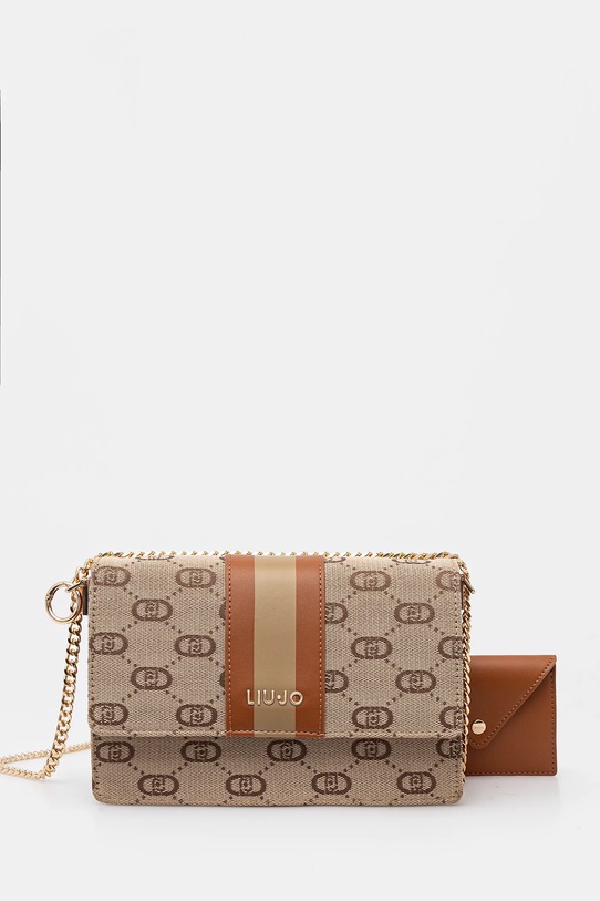 Τσάντα Liu Jo υφασμάτινο μπεζ AA5158.T3846