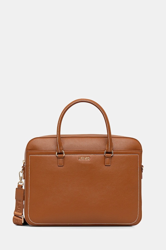 Liu Jo torba na laptopa mieści A4 brązowy AA5320.E0058