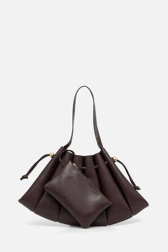 Torba Themoire imitacija zrnate kože smeđa TMSR25CLPN109