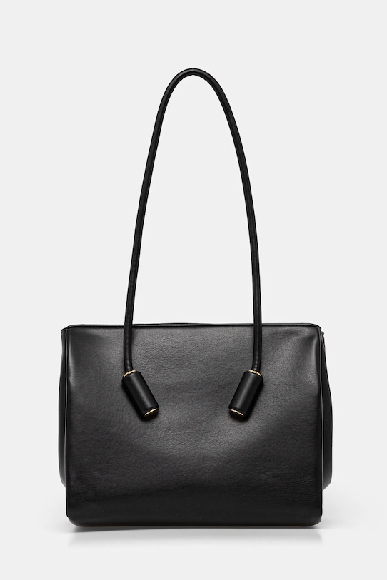 Τσάντα Themoire απομίμηση λείου δέρματος μαύρο TMCOLEN1