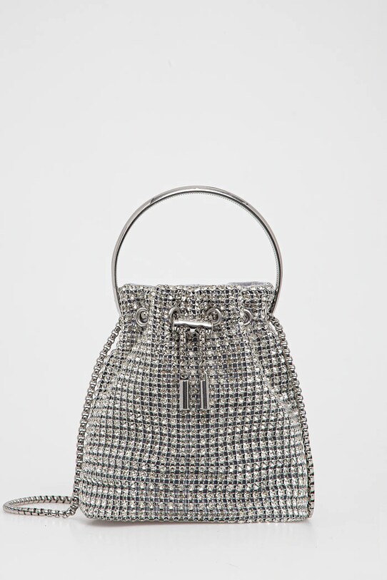 Τσάντα Aldo BLINGBUCKET δεν χωράει Α4 ασημί BLINGBUCKET.040