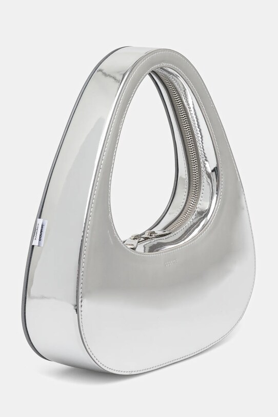 Coperni poseta Mirrored Baguette Swipe COPBA04F6005 argintiu SS25