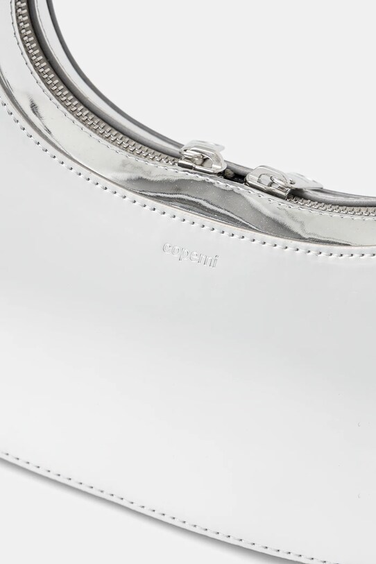 Coperni poseta Mirrored Baguette Swipe argintiu COPBA04F6005