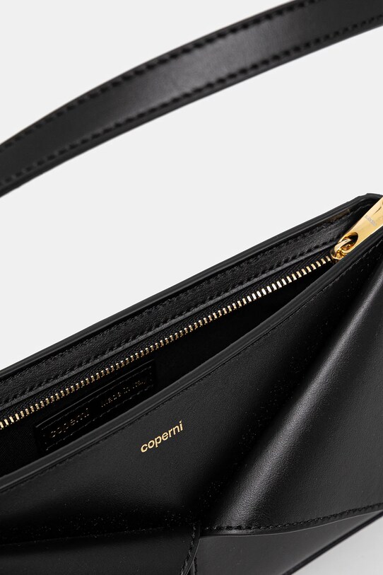 Kožená kabelka Coperni Belt Baguette COPBA81F6024 černá
