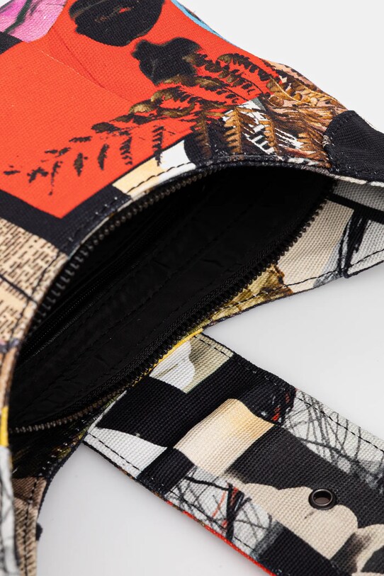 Desigual geanta de bumbac COLLAGE LACROIX 25SAXA16 negru