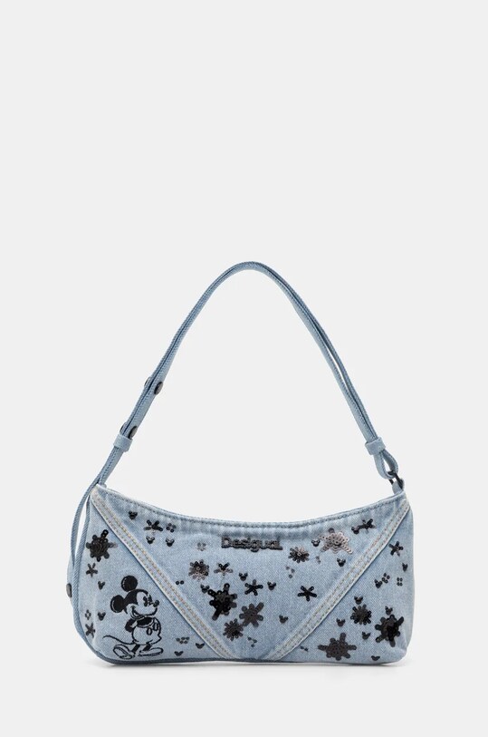 Desigual geantă de blugi MICKEY SPLE nu incape in A4 albastru 25SAXD16