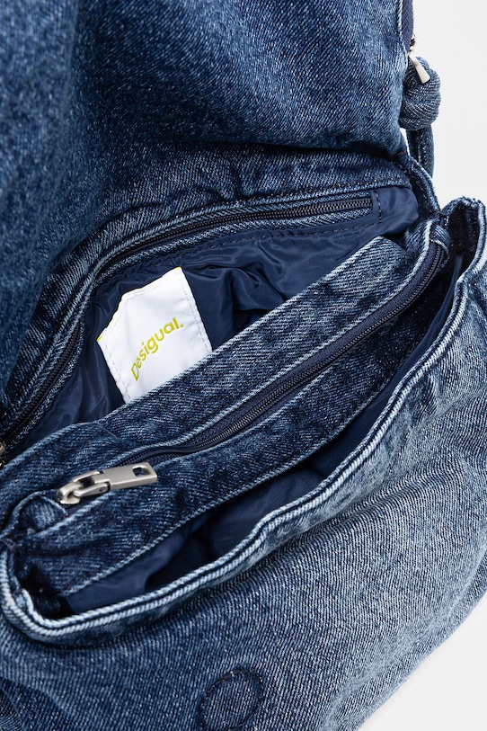 Kabelka Desigual HALF LOGO 25SAXD23 modrá