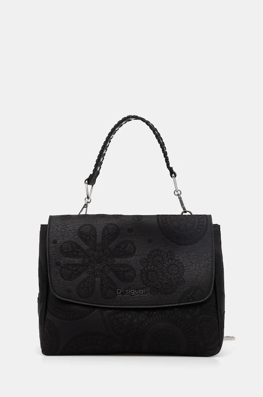 Desigual torebka DEJAVU POSADAS nie mieści A4 czarny 25SAXPA8