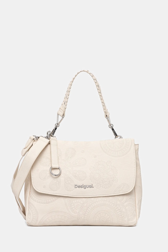 Desigual torebka DEJAVU POSADAS ECRU nie mieści A4 beżowy 25SAXPAA