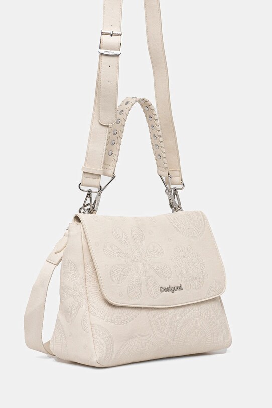 Desigual torebka DEJAVU POSADAS ECRU 25SAXPAA beżowy SS25