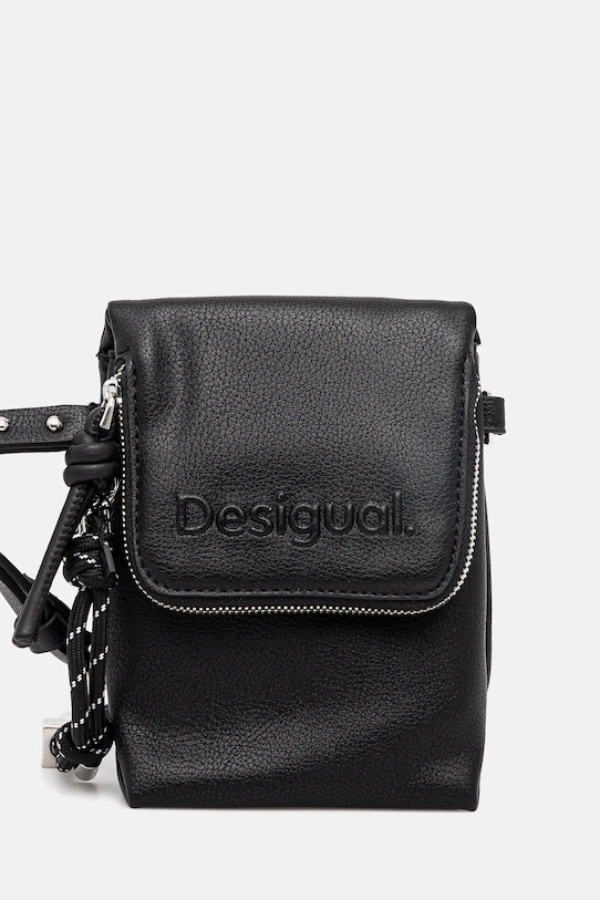 Сумка Desigual HALF PHONE BLACK синтетический чёрный 25SAYP45