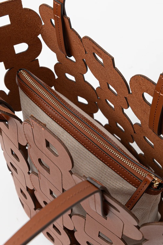 Kožená kabelka BOSS hnědá 50541981