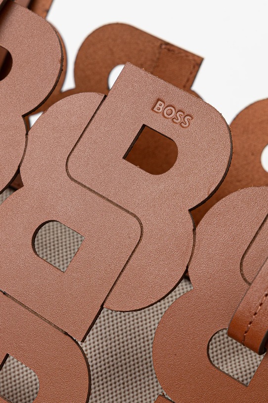 Kožená kabelka BOSS 50541981 hnědá